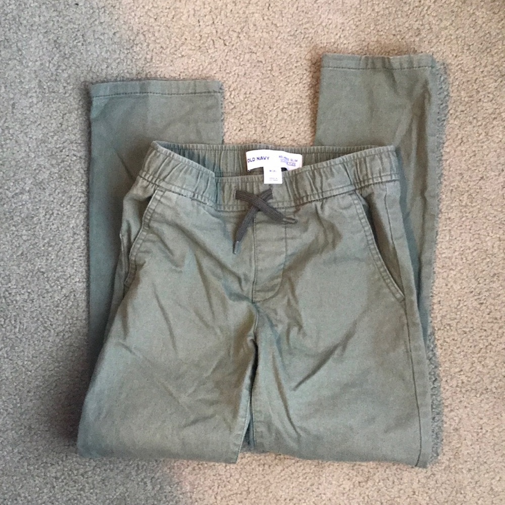 OLD NAVY GREEN PANTS SIZE 8